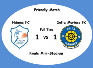 Read more about the article Delta Marines FC held to a 1 – 1 draw by Ndame FC